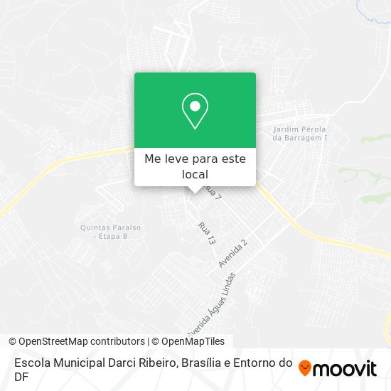 Escola Municipal Darci Ribeiro mapa