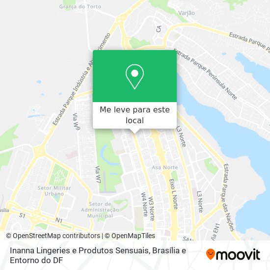 Inanna Lingeries e Produtos Sensuais mapa