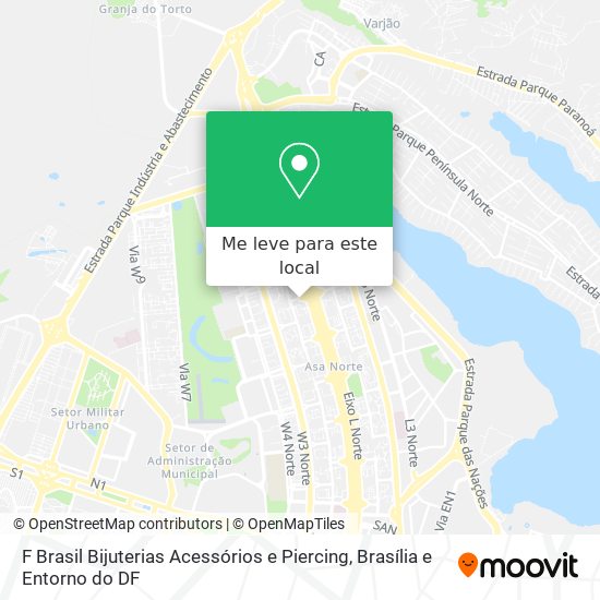 F Brasil Bijuterias Acessórios e Piercing mapa
