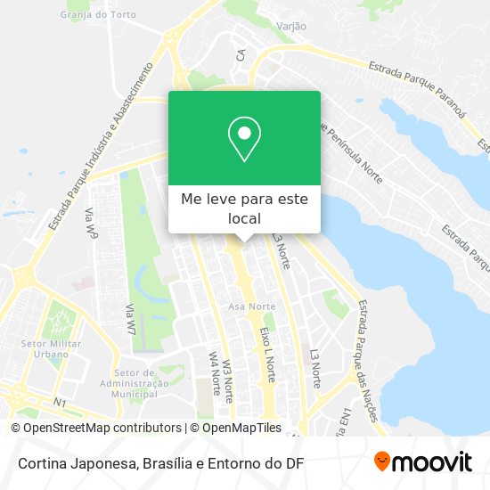 Cortina Japonesa mapa