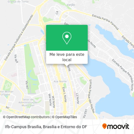 Ifb-Campus Brasília mapa
