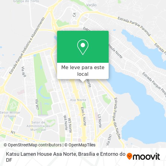 Katsu Lamen House Asa Norte mapa