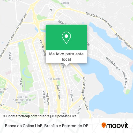 Banca da Colina UnB mapa
