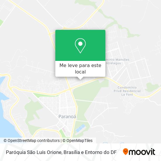 Paróquia São Luís Orione mapa