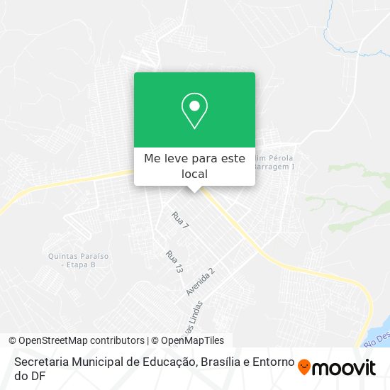 Secretaria Municipal de Educação mapa