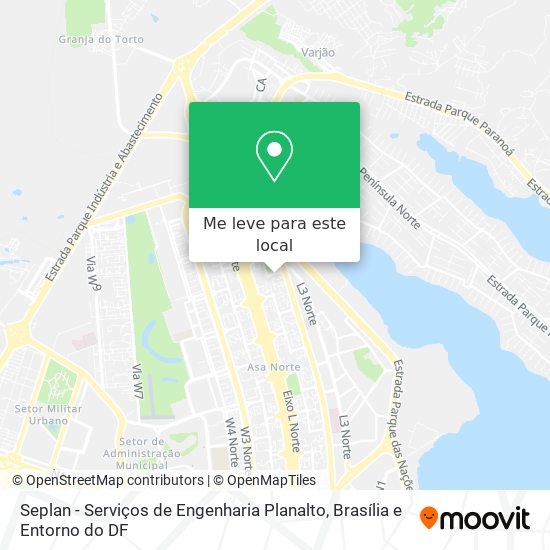 Seplan - Serviços de Engenharia Planalto mapa