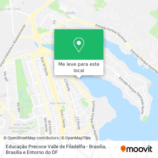 Educação Precoce Valle de Filadélfia - Brasília mapa