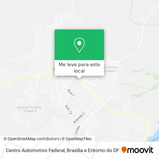 Centro Automotivo Federal mapa