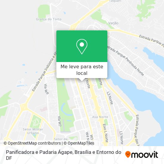 Panificadora e Padaria Ágape mapa