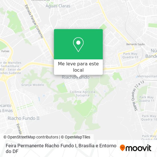Feira Permanente Riacho Fundo I mapa