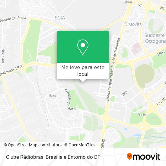 Clube Rádiobras mapa