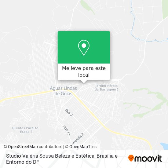 Studio Valéria Sousa Beleza e Estética mapa