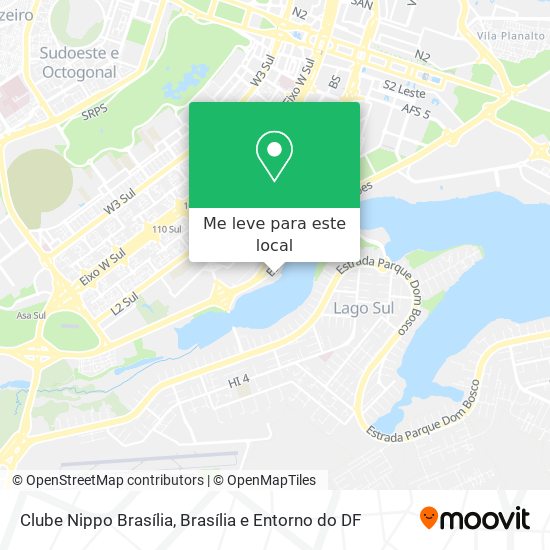 Clube Nippo Brasília mapa