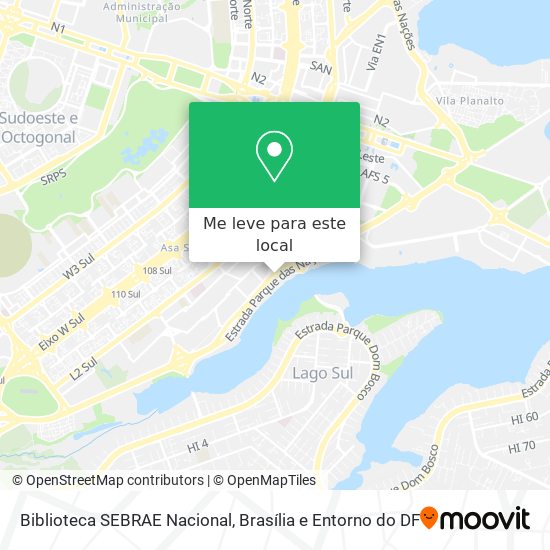 Biblioteca SEBRAE Nacional mapa