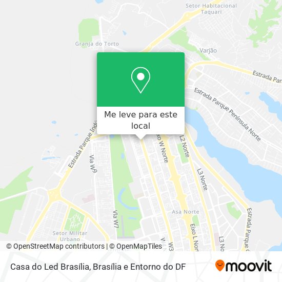 Casa do Led Brasília mapa