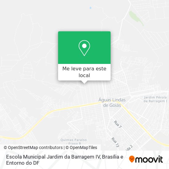 Escola Municipal Jardim da Barragem IV mapa