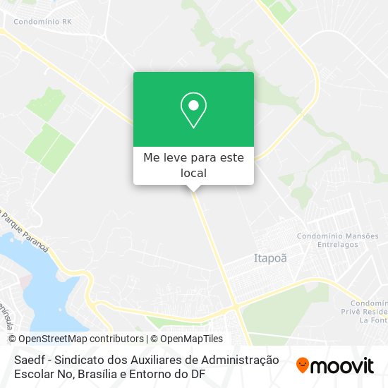 Saedf - Sindicato dos Auxiliares de Administração Escolar No mapa