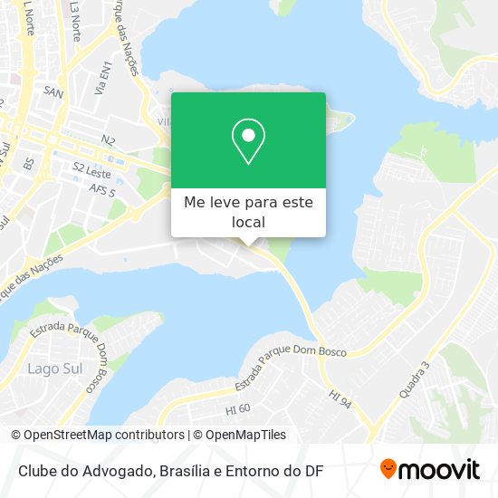 Clube do Advogado mapa