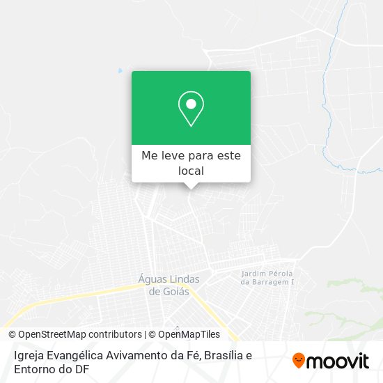 Igreja Evangélica Avivamento da Fé mapa