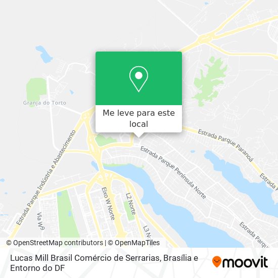 Lucas Mill Brasil Comércio de Serrarias mapa