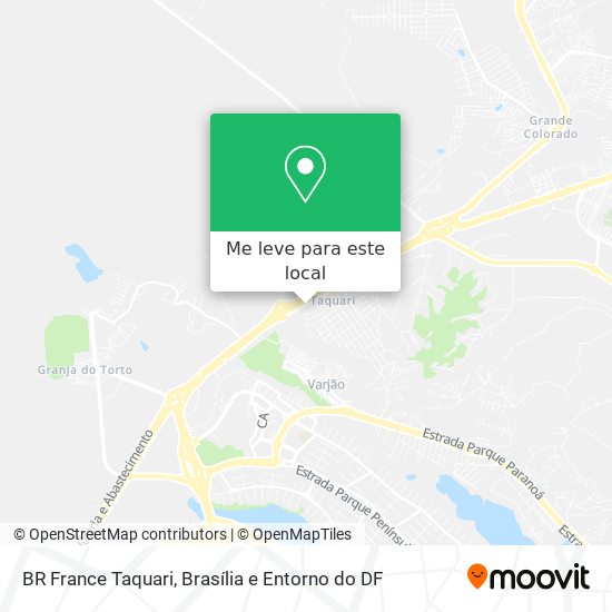 BR France Taquari mapa