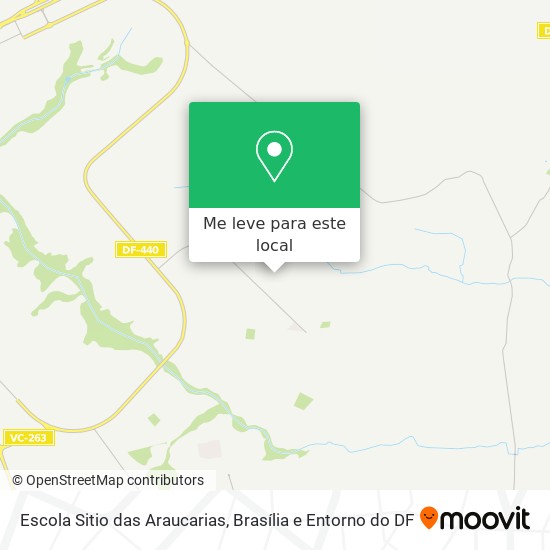 Escola Sitio das Araucarias mapa