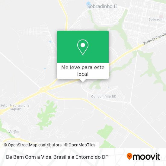 De Bem Com a Vida mapa