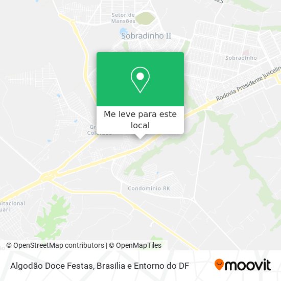 Algodão Doce Festas mapa