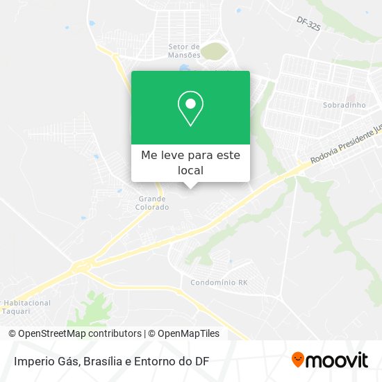 Imperio Gás mapa