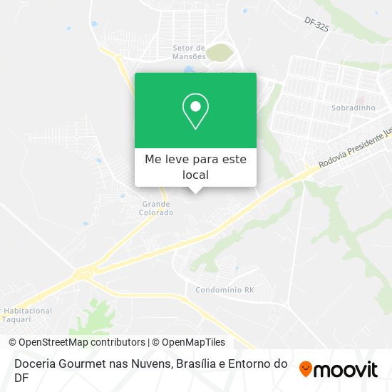 Doceria Gourmet nas Nuvens mapa