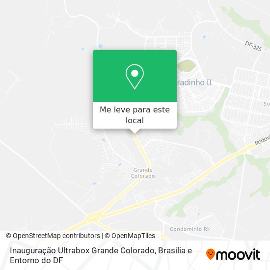 Inauguração Ultrabox Grande Colorado mapa