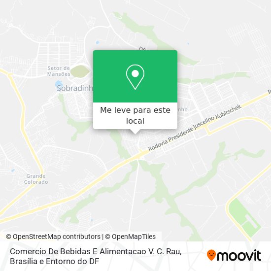 Comercio De Bebidas E Alimentacao V. C. Rau mapa