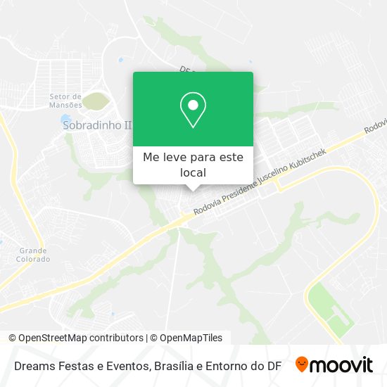 Dreams Festas e Eventos mapa