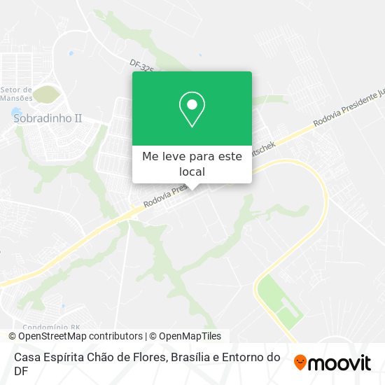 Casa Espírita Chão de Flores mapa