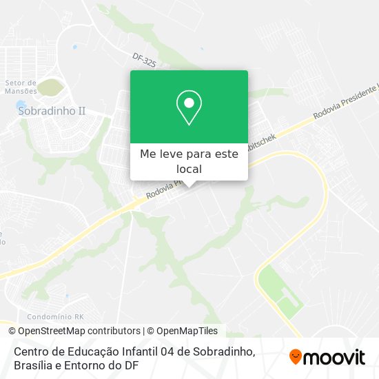 Centro de Educação Infantil 04 de Sobradinho mapa