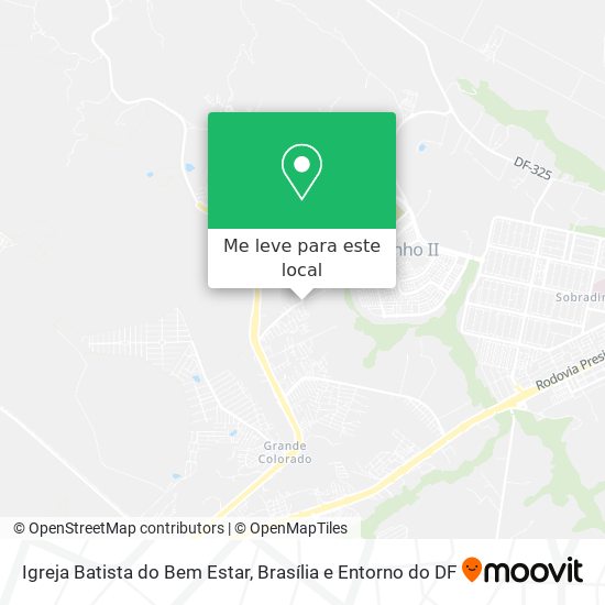 Igreja Batista do Bem Estar mapa