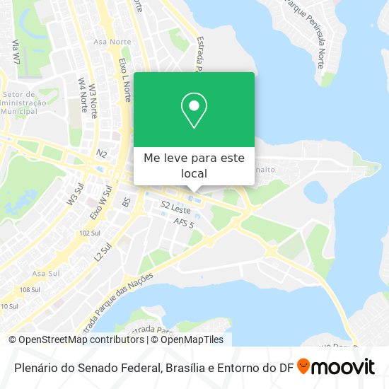 Plenário do Senado Federal mapa