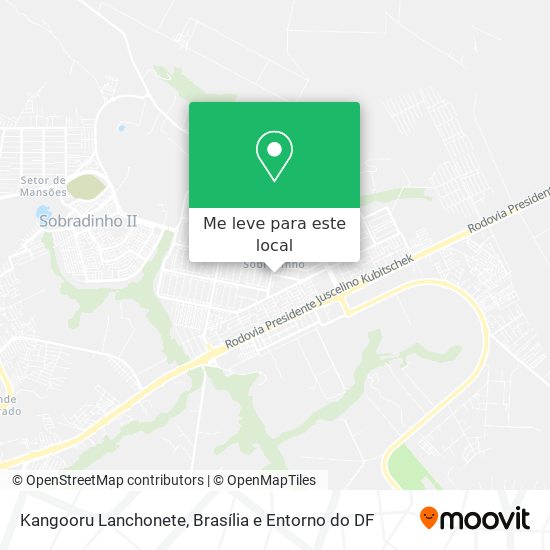 Kangooru Lanchonete mapa