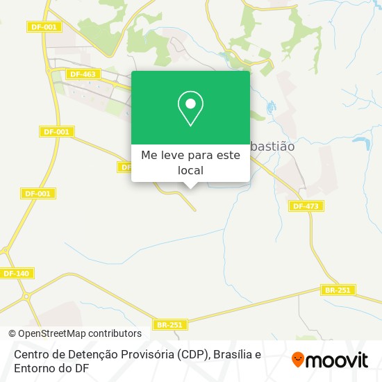Centro de Detenção Provisória (CDP) mapa