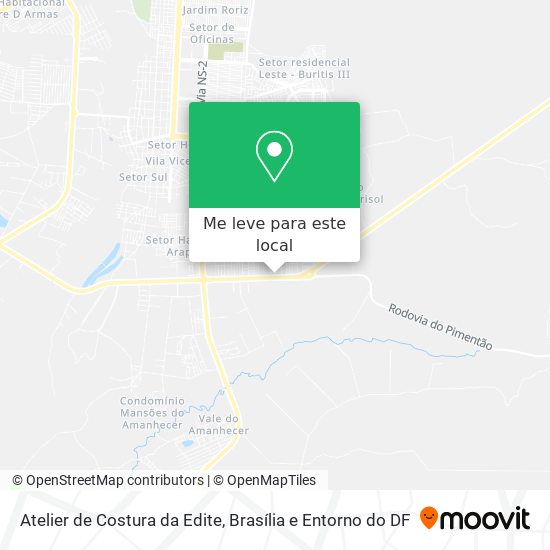 Atelier de Costura da Edite mapa