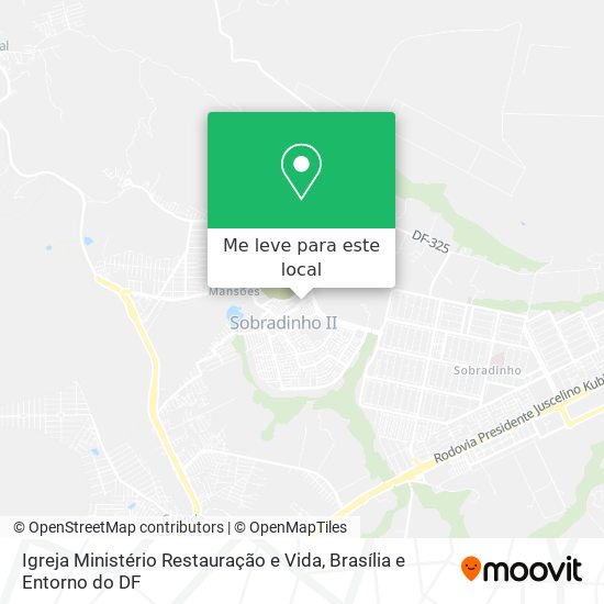 Igreja Ministério Restauração e Vida mapa