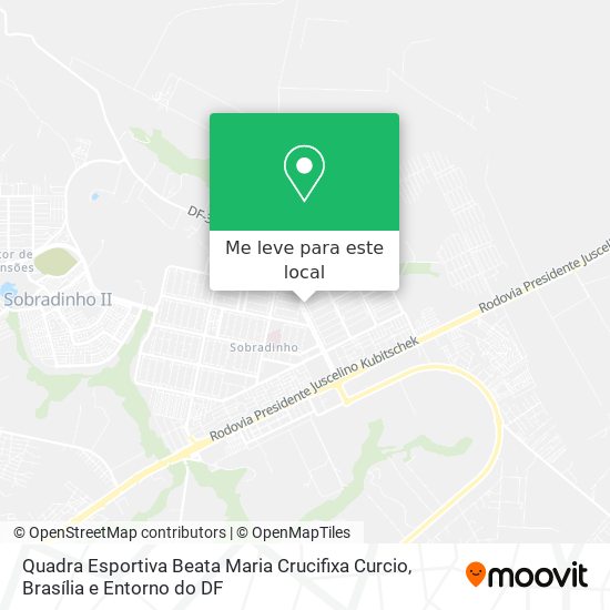 Quadra Esportiva Beata Maria Crucifixa Curcio mapa