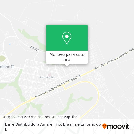 Bar e Distribuidora Amarelinho mapa