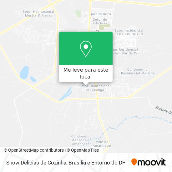Show Delicias de Cozinha mapa