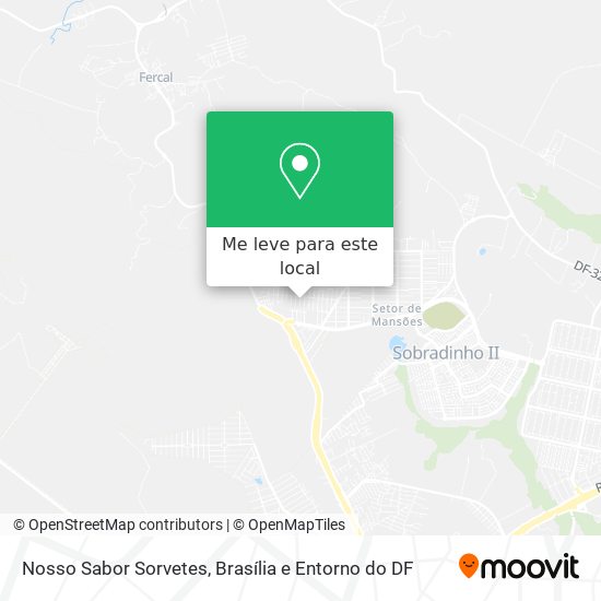 Nosso Sabor Sorvetes mapa