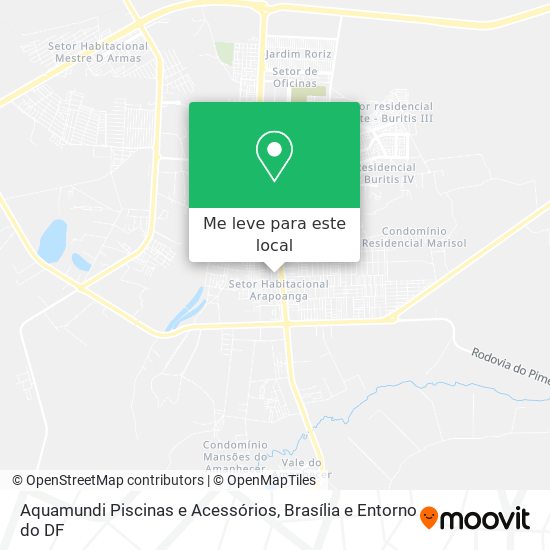 Aquamundi Piscinas e Acessórios mapa