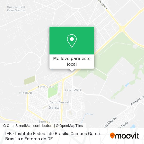 IFB - Instituto Federal de Brasília Campus Gama mapa