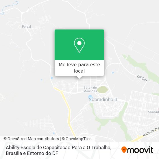 Ability Escola de Capacitacao Para a O Trabalho mapa