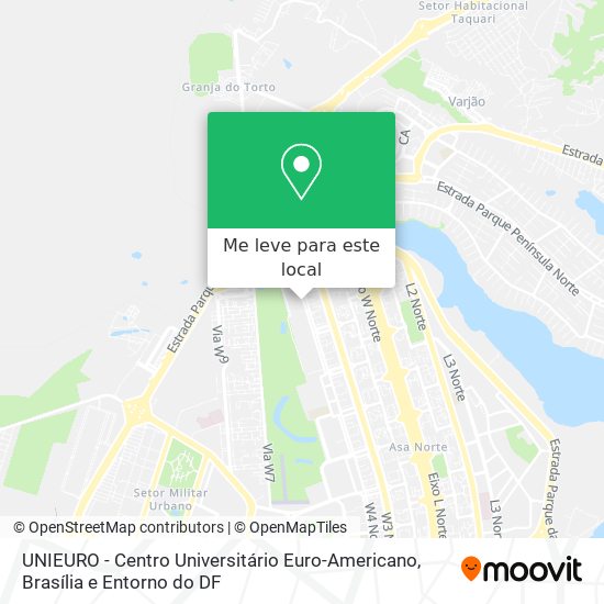 UNIEURO - Centro Universitário Euro-Americano mapa