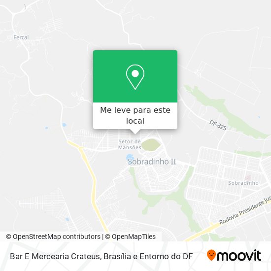 Bar E Mercearia Crateus mapa